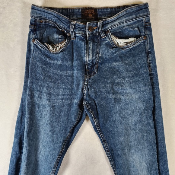 Copper‎ & Oak Jeans 30x32 Blue Slim Fit Stretch Denim Casual Mens - Picture 3 of 8